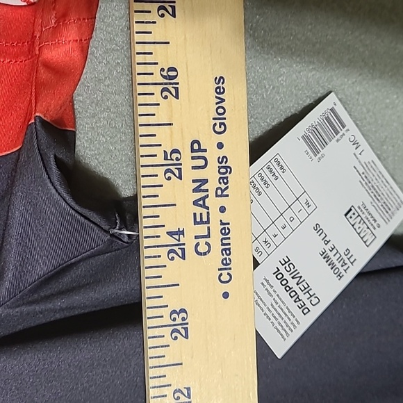 MARVEL DEADPOOL Men's Novelty Athletic Costume Shirt - Size XXL NEW WITH TAGS - Picture 9 of 15